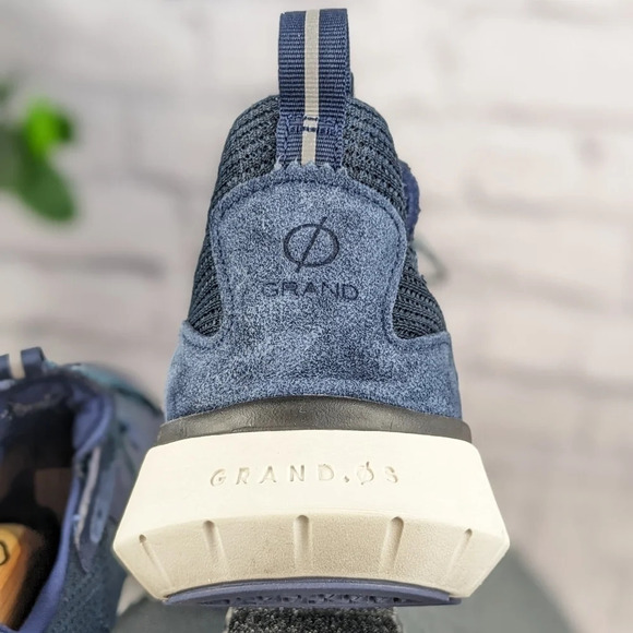 Cole Haan men's shoes 9.5M D, blue leather and mesh zero grand athletic trainers - Picture 4 of 16